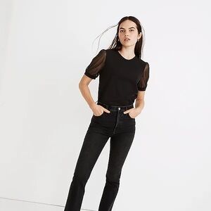 Madewell Mesh Sleeve Top